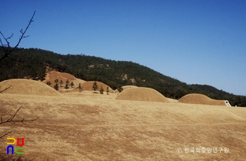 부여 능산리 고분군 전경