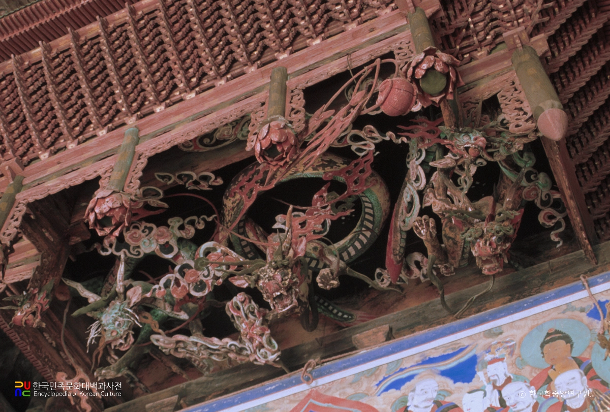 부안 개암사 대웅전 닫집