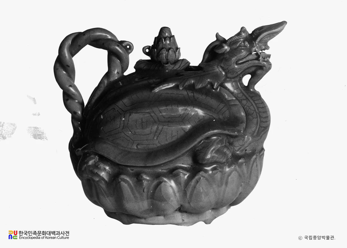 고려 도자 청자구형주자