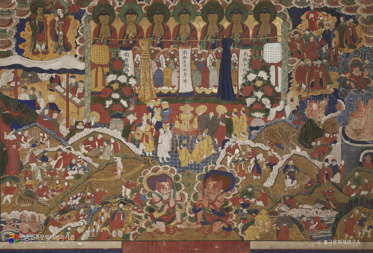 청련사 원통암 감로왕탱