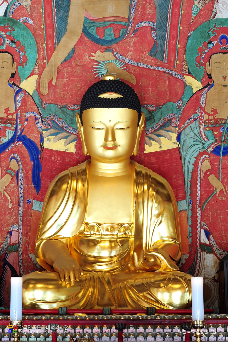 해남 대흥사 석가여래삼불좌상 / 석가불