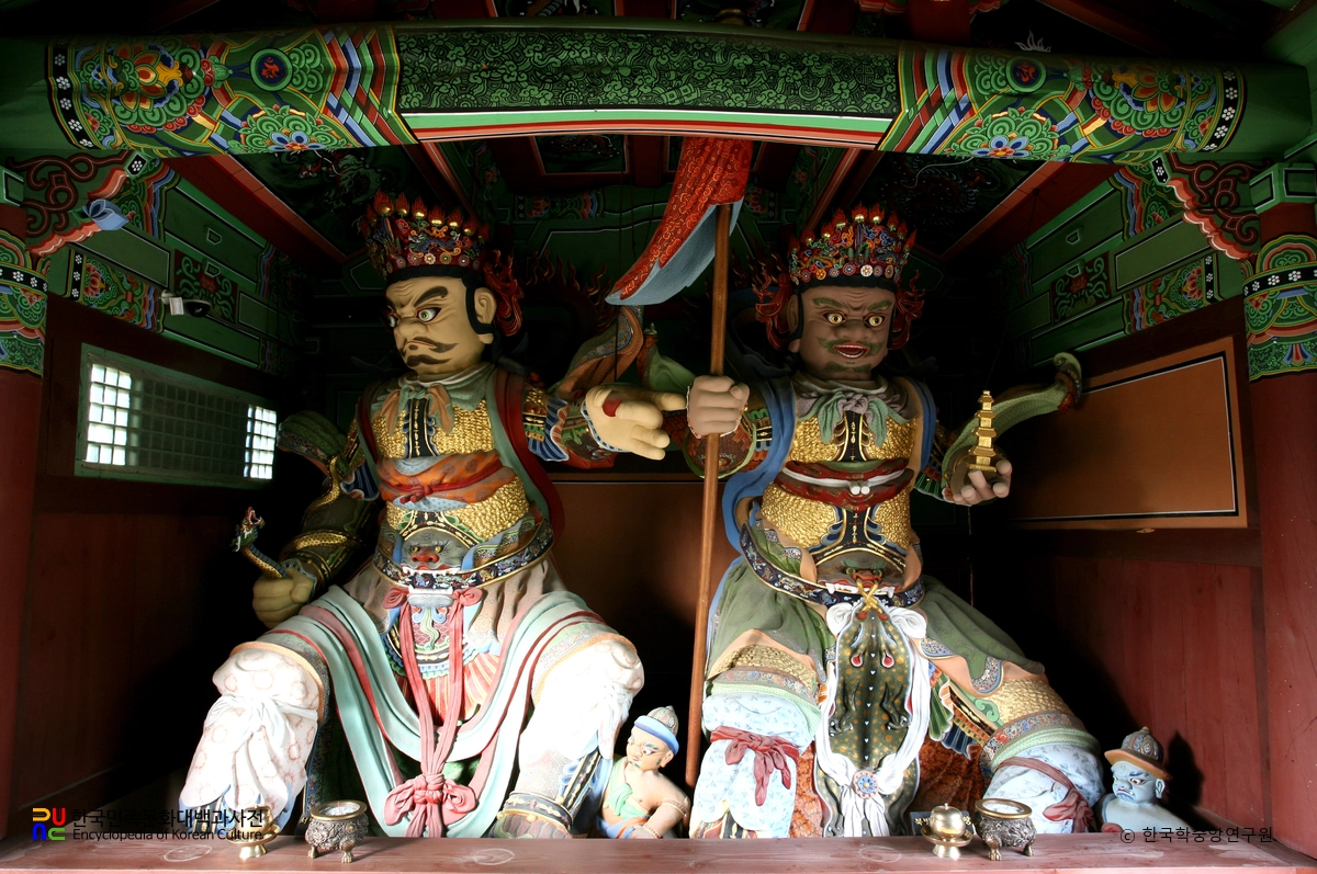 완주 송광사 소조사천왕상