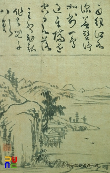 해남 윤씨 가전 고화첩 일괄 / 누각산수도