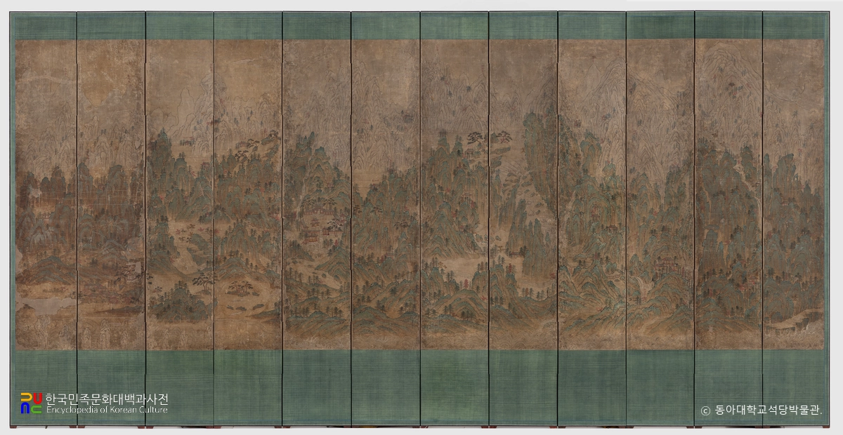 금강전도십이곡병