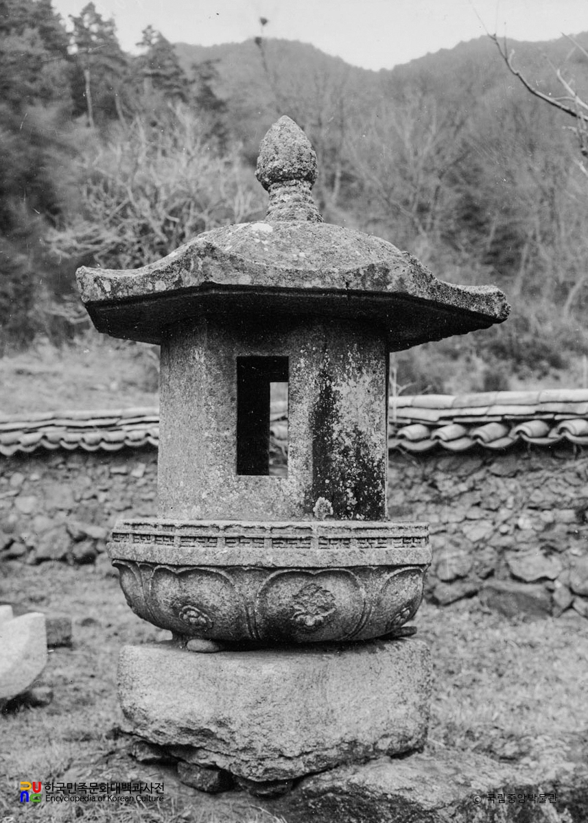 남원 실상사 백장암 석등 상부