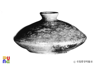 고려도자 청자상감운학문유병