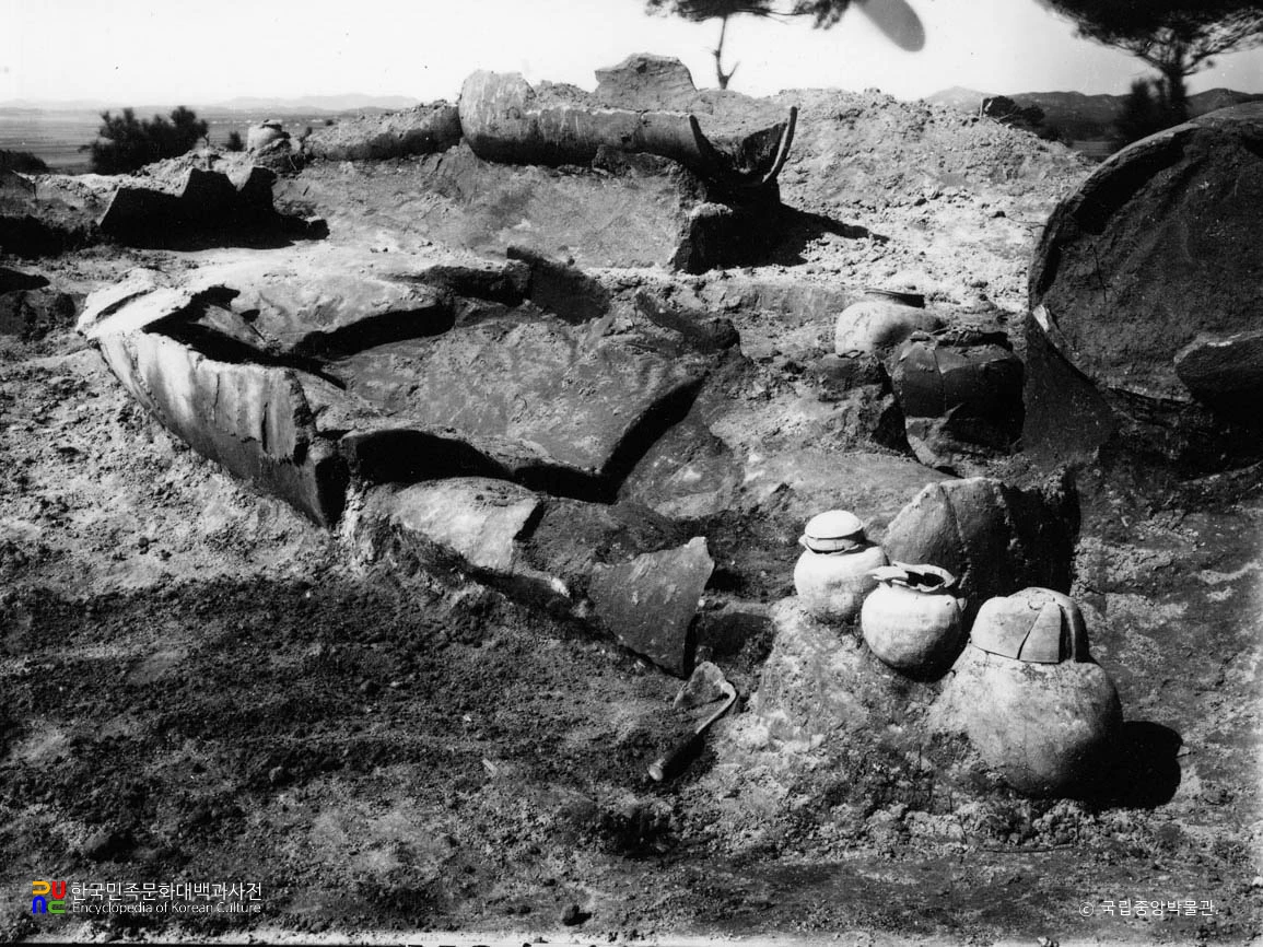 나주 반남 고분군 중 대안리 9호분 경관 전경