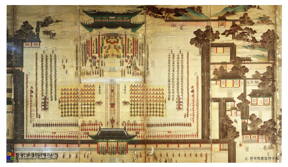 조대비 사순칭경진하도병