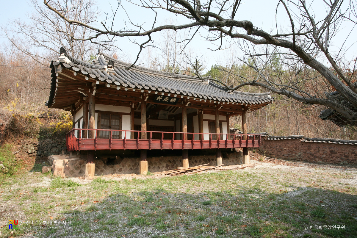 의성 단구서원 채미헌 정측면