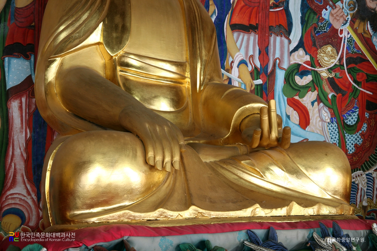 진도 쌍계사 목조삼존불좌상 본존