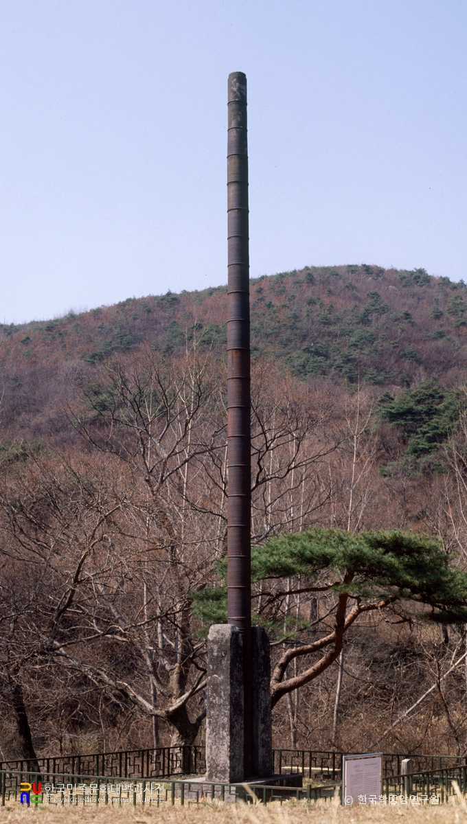 공주 갑사 철당간 정측면