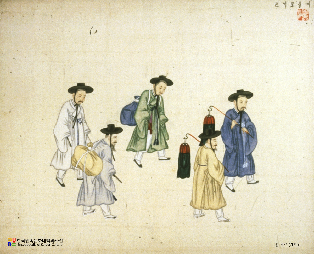 기산풍속도첩/납폐