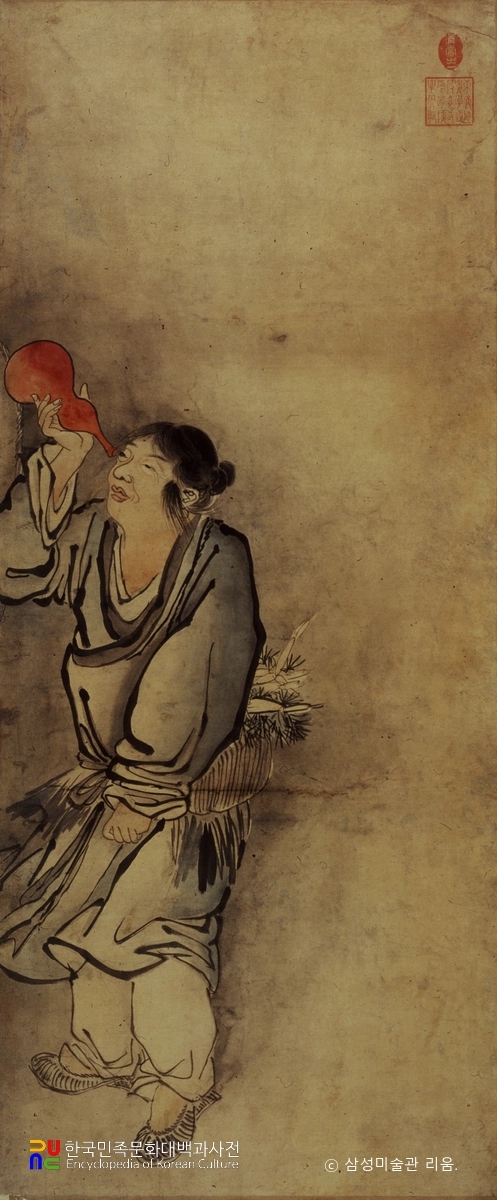 김홍도필 군선도병풍 부분