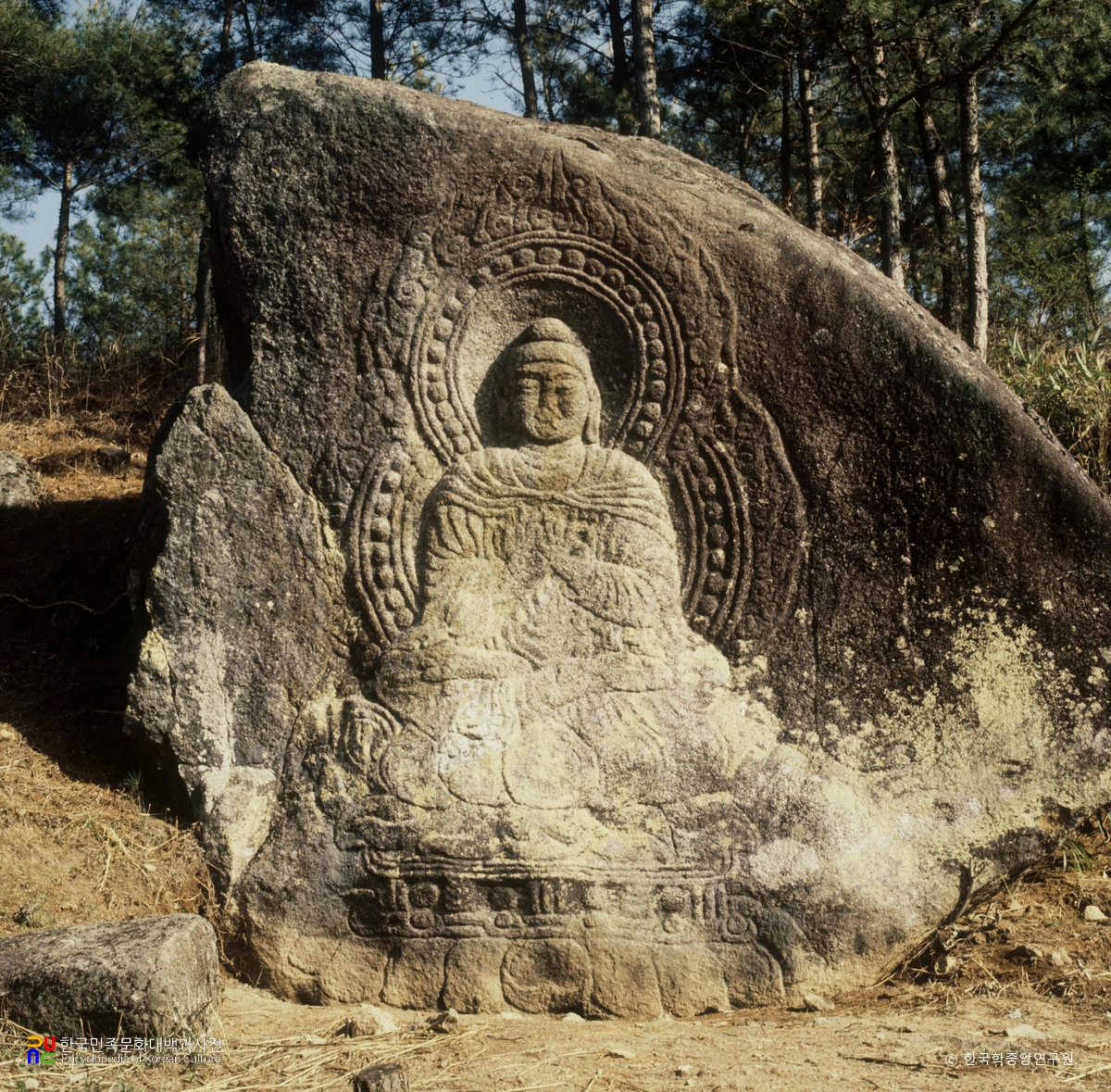 보성 유신리 마애여래 좌상