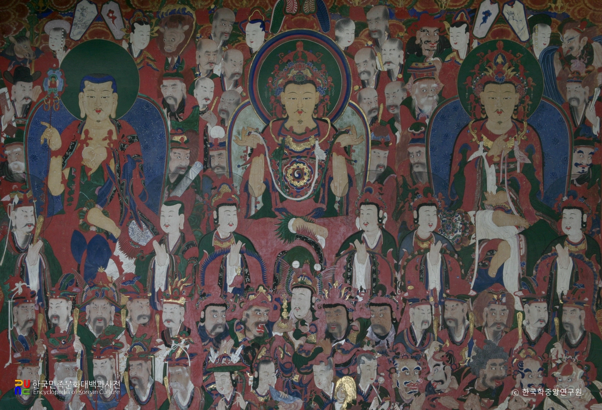 범어사 대웅전 삼장보살도