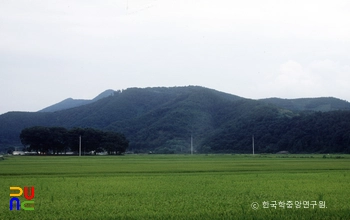 사천 성황당 산성 전경