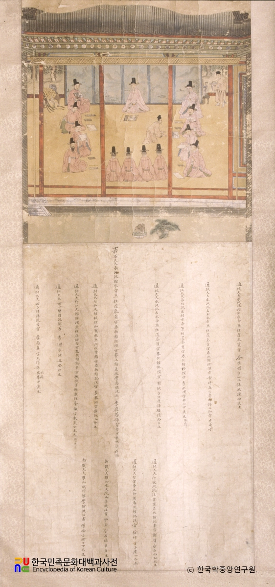 효종 어전희우시회 인물도