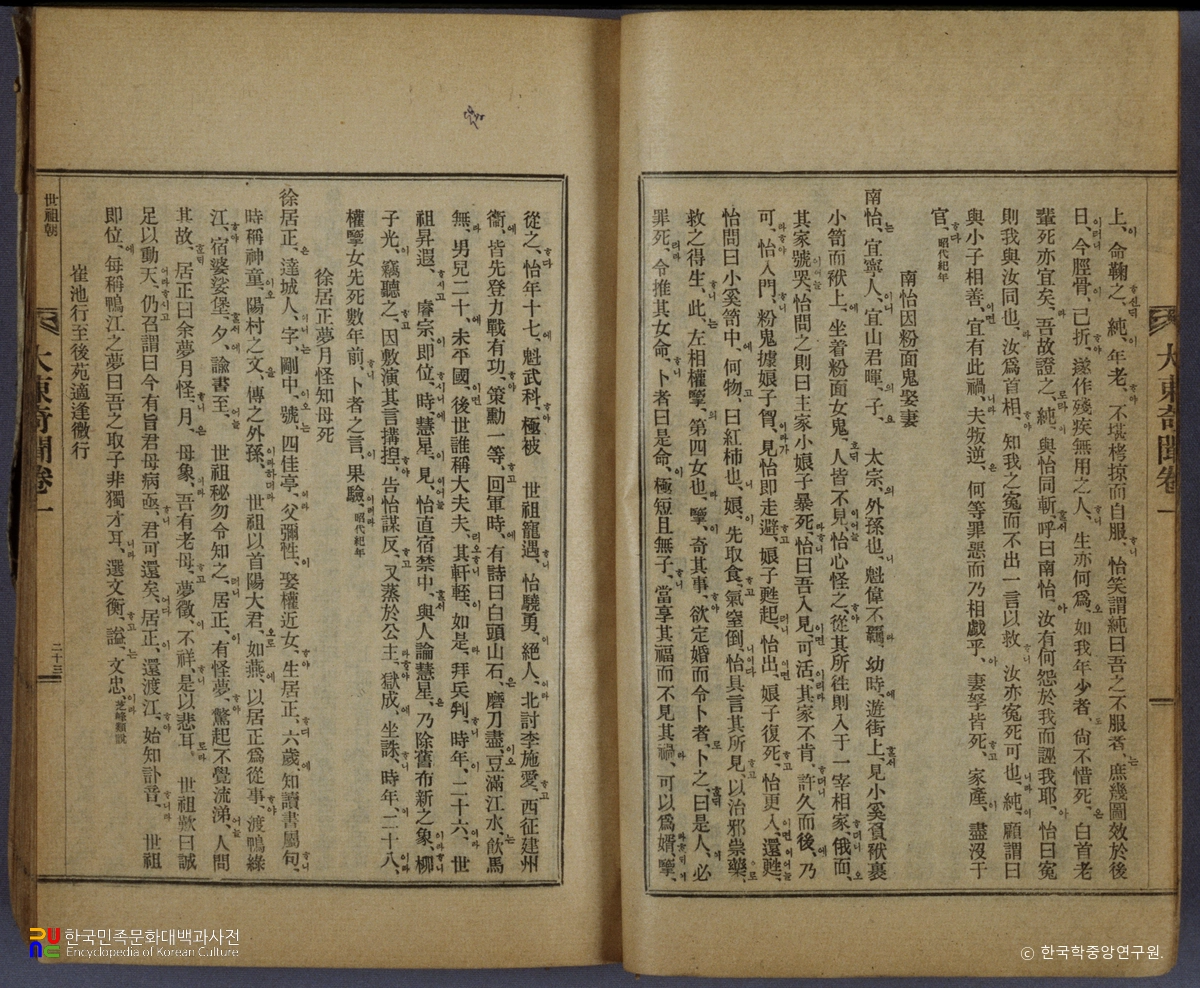 대동기문 / 남이장군설화