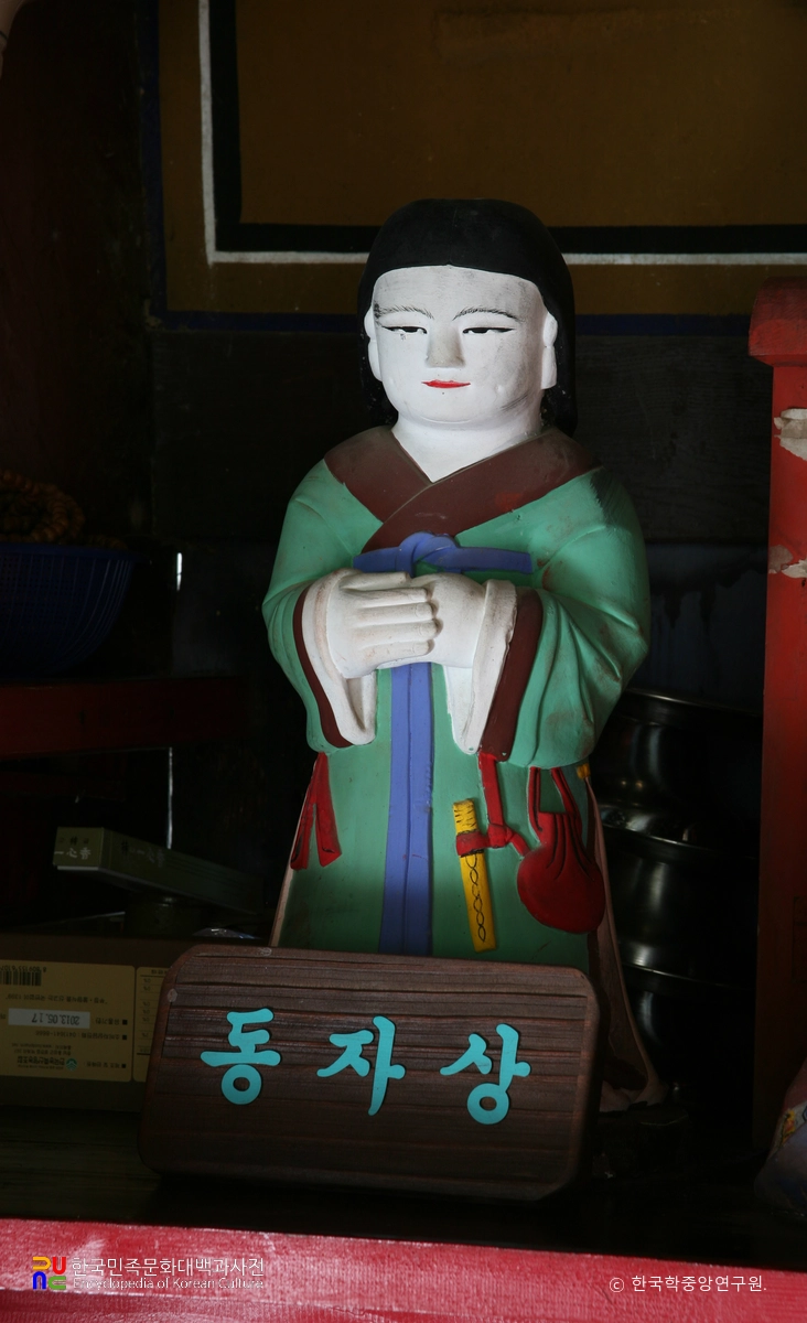 장안사 명부전 석조지장시왕상 / 동자상