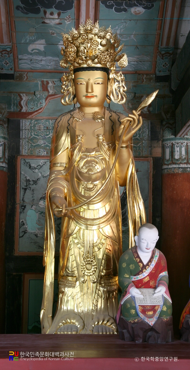 고창 선운사 영산전 목조삼존불상 / 제화갈라