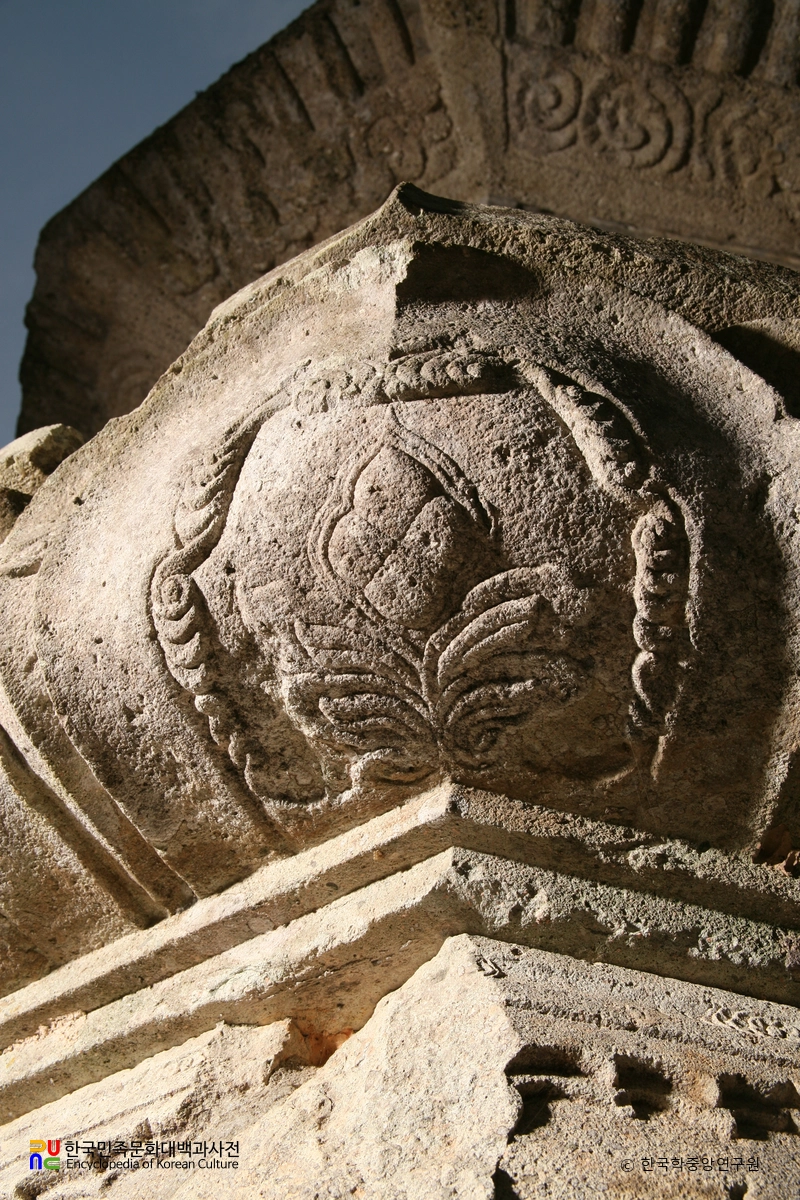 장흥 보림사 보조선사탑 상대석