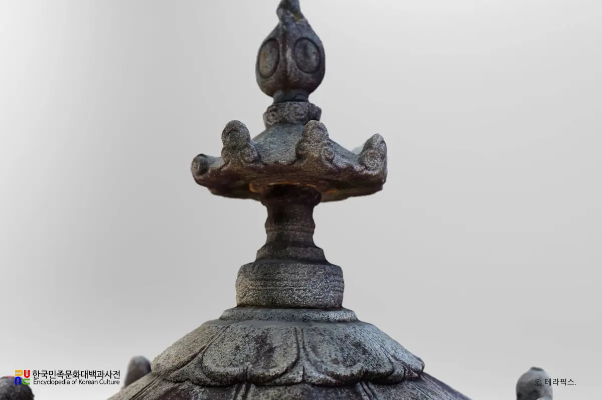 남원 실상사 석등 상륜부