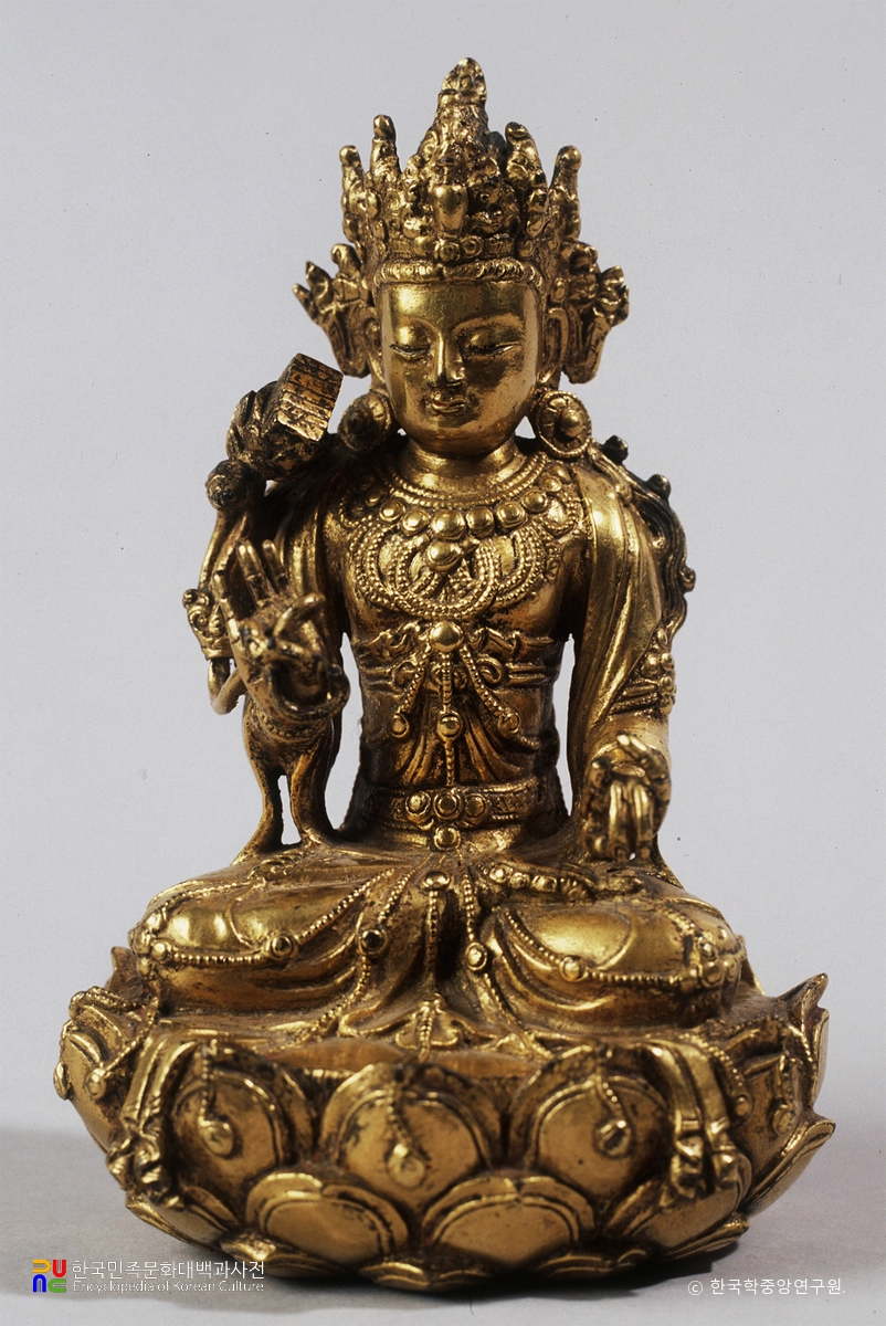 금동 대세지보살 좌상