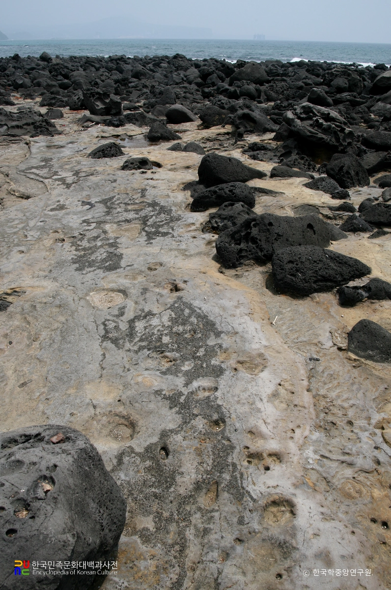 제주 사람발자국과 동물발자국 화석산지