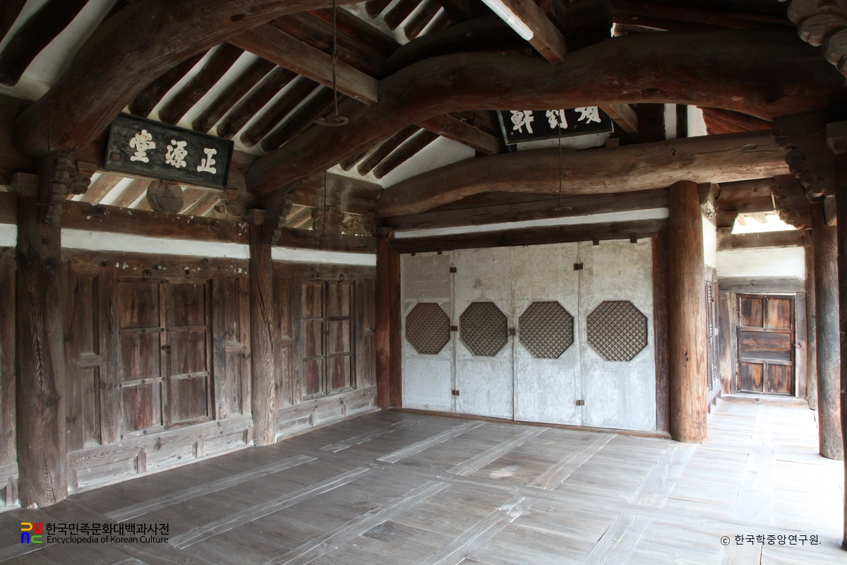 밀양 혜산서원 강당 내부