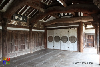 밀양 혜산서원 강당 내부