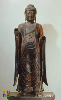 경주 백률사 금동약사여래입상