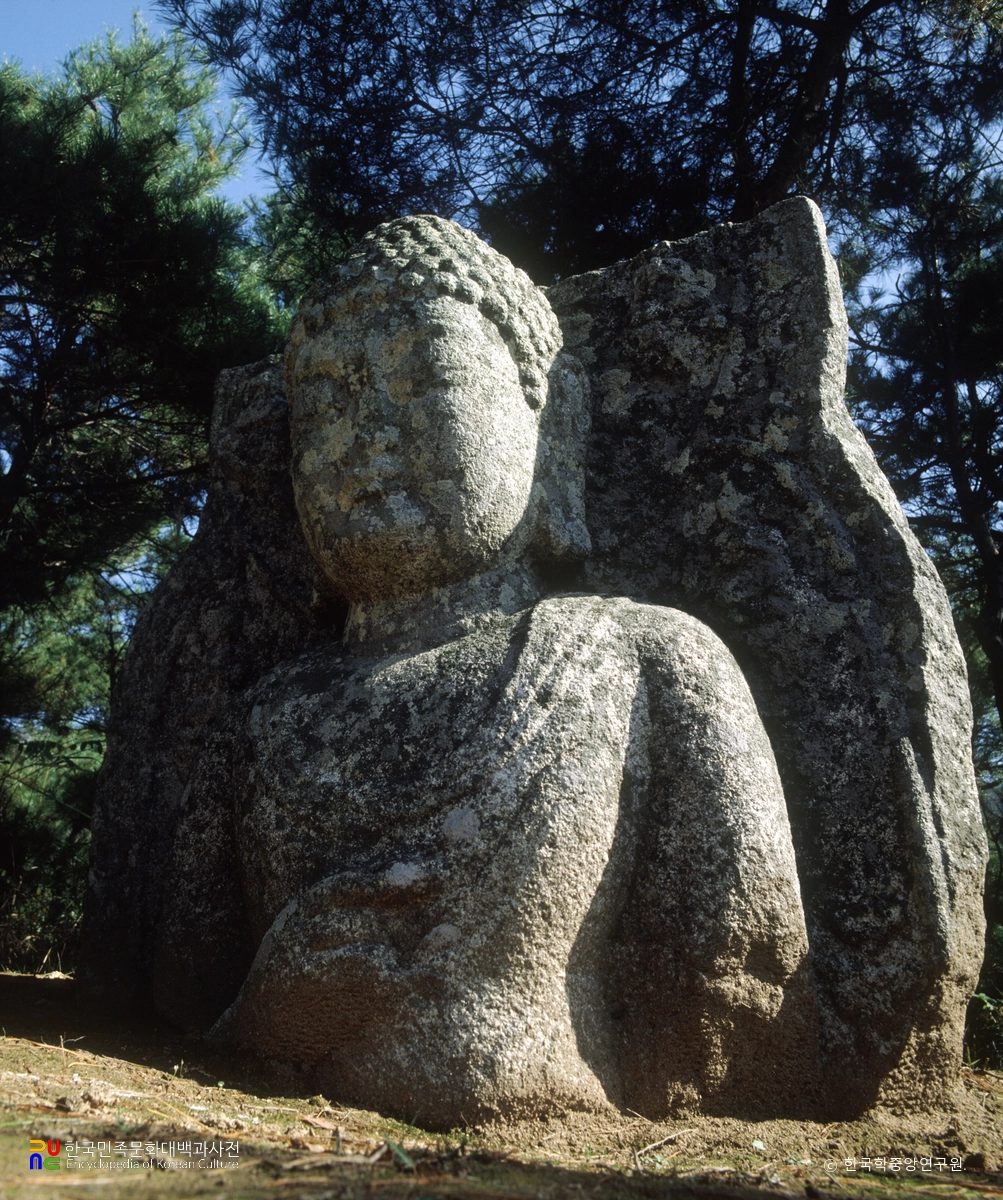 경주 남산 입곡 석불두