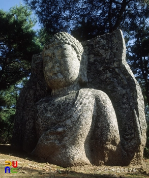경주 남산 입곡 석불두
