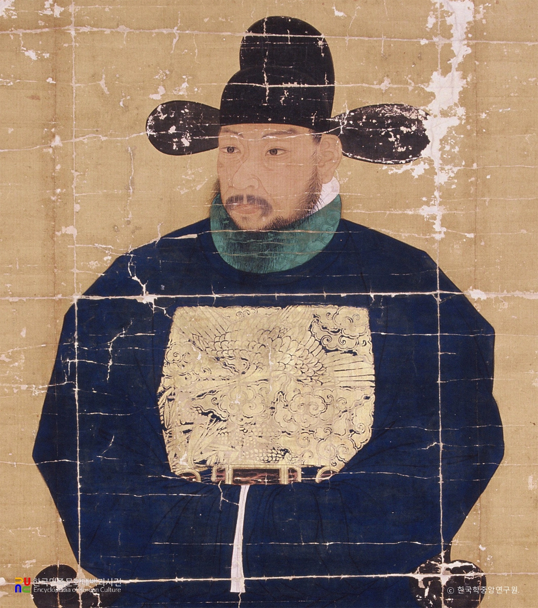 손소초상 부분