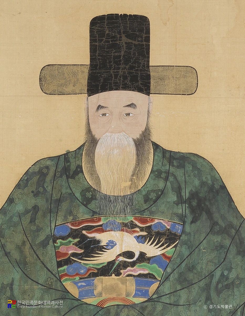 박세채 초상(관복본) 부분