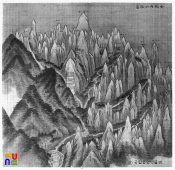 정선필 금강내산총도(신묘년풍악도첩)