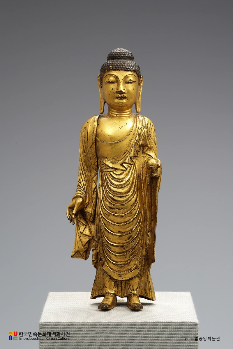 금동 약사여래 입상