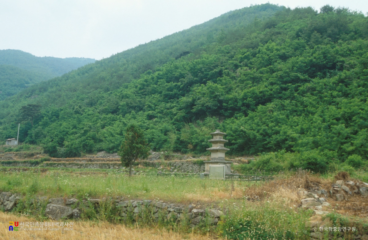의령 보천사지 전경
