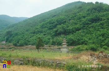 의령 보천사지 전경