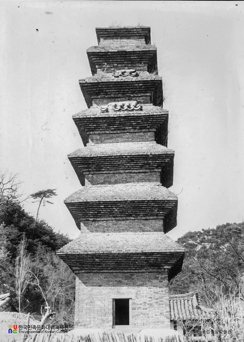 안동 법흥사지 칠층전탑 전경