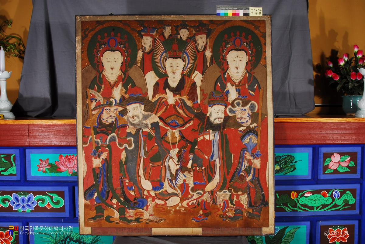 포항 보경사 서운암 후불탱화 및 신중탱화 / 신중탱화
