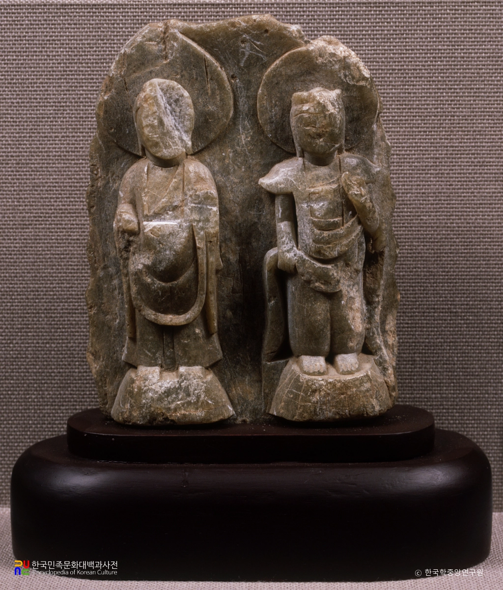 납석제 불보살 병립상