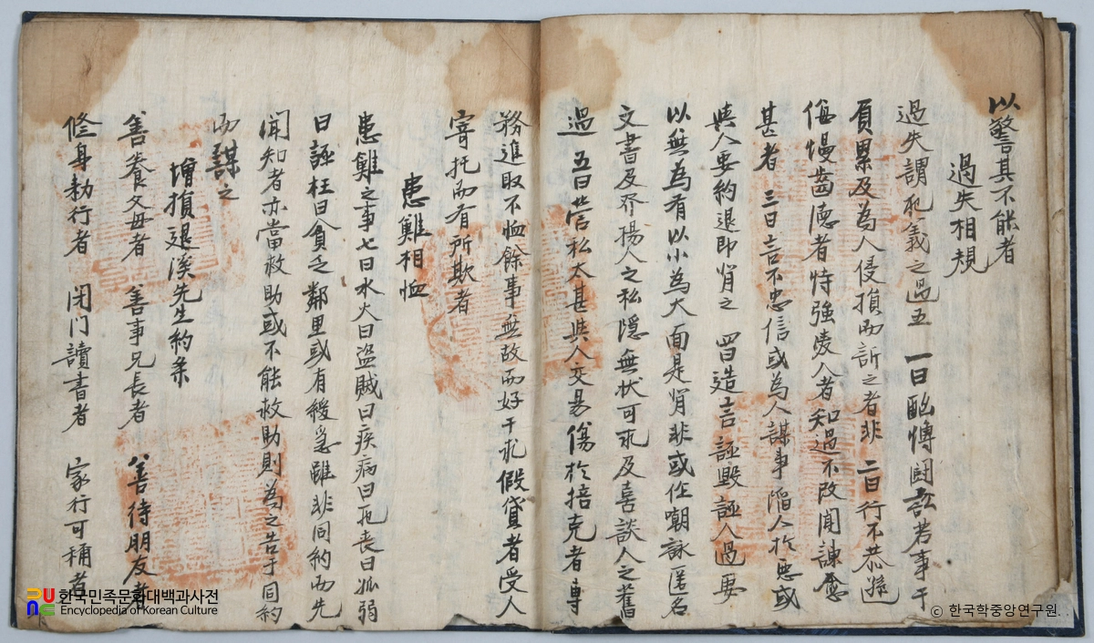 선산 노진환 소장 전적 / 인산향약 본문