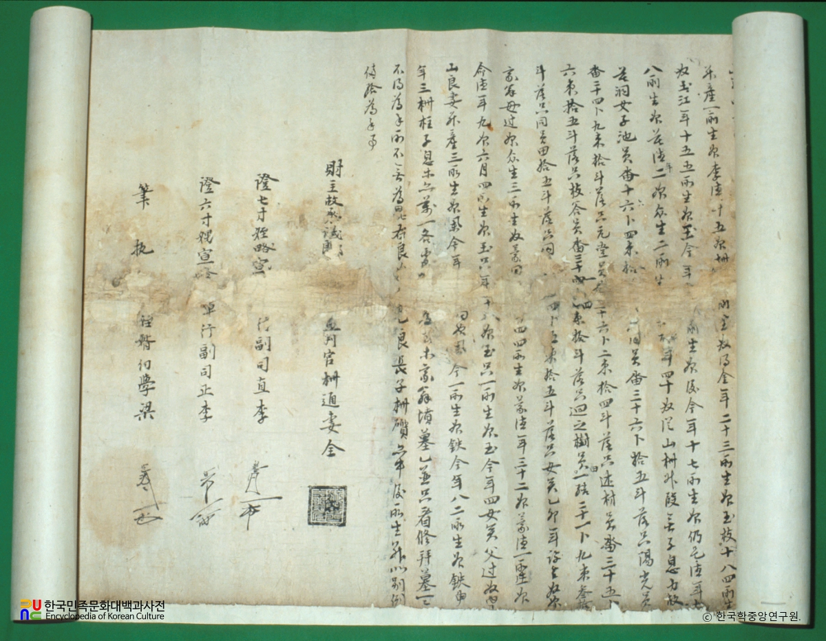 권주 종가 문적