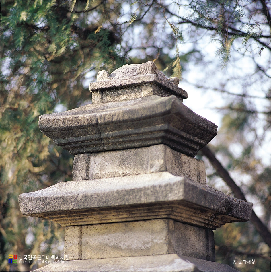 문경 오층석탑의 탑신