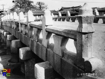 서울 수표교 교각과 난간