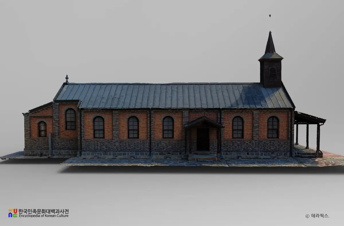 부여 금사리성당 우측면