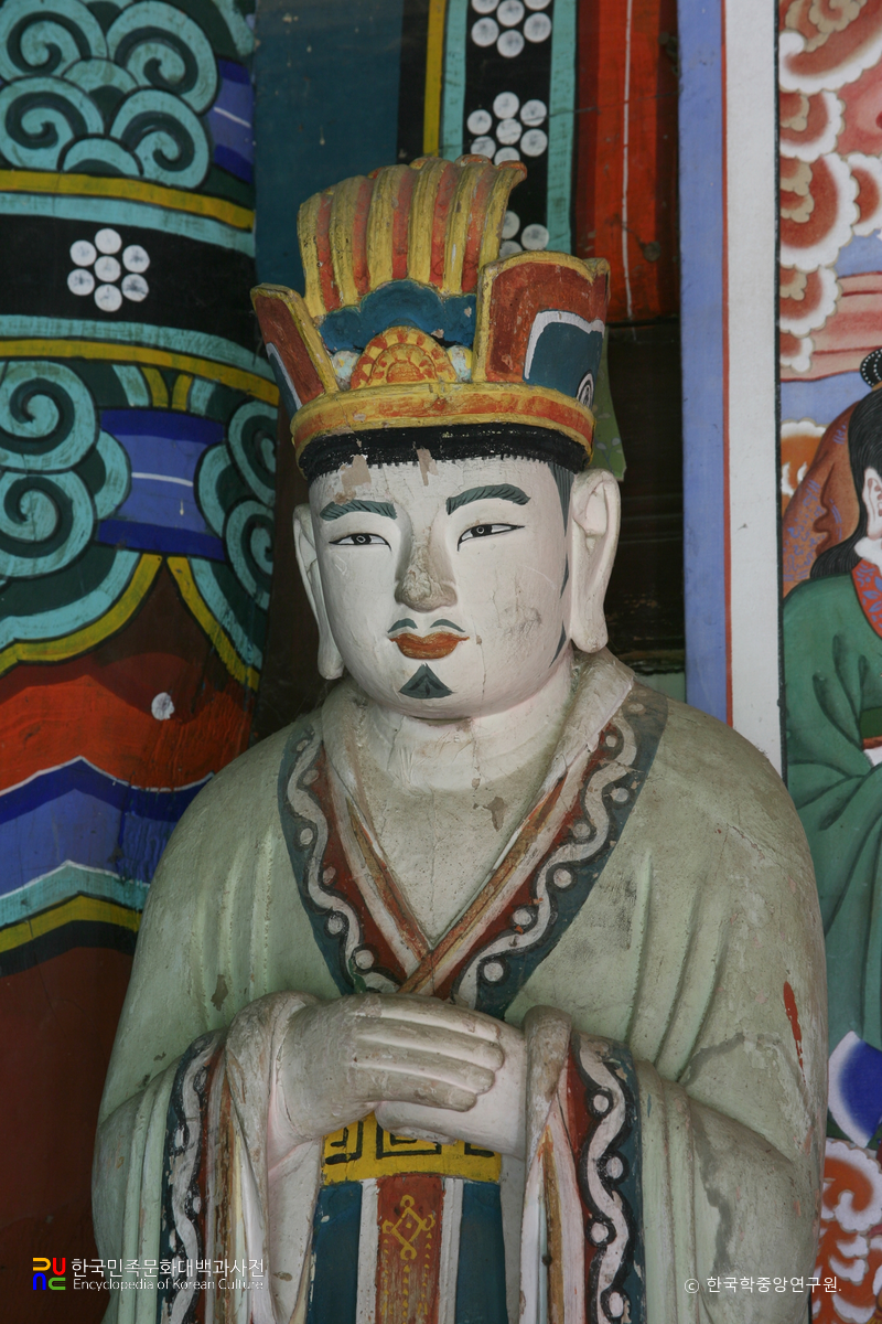 봉화 청량사 목조지장보살삼존상 / 무독귀왕상 부분