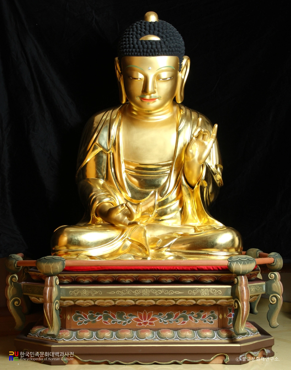 용인 화운사 목조약사여래좌상