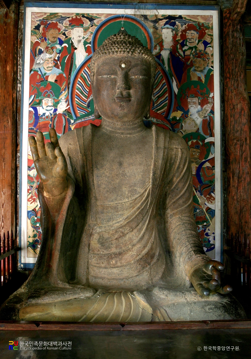 남원 실상사 철조 여래 좌상